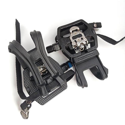 SPD Indoor Cycling Pedals with Toe Cages