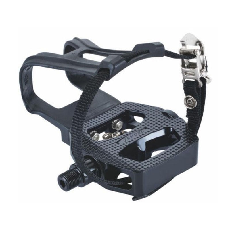 SPD Indoor Cycling Pedals with Toe Cages