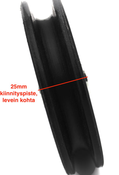 Cable pulley 160 mm with 10 mm bore – view 3